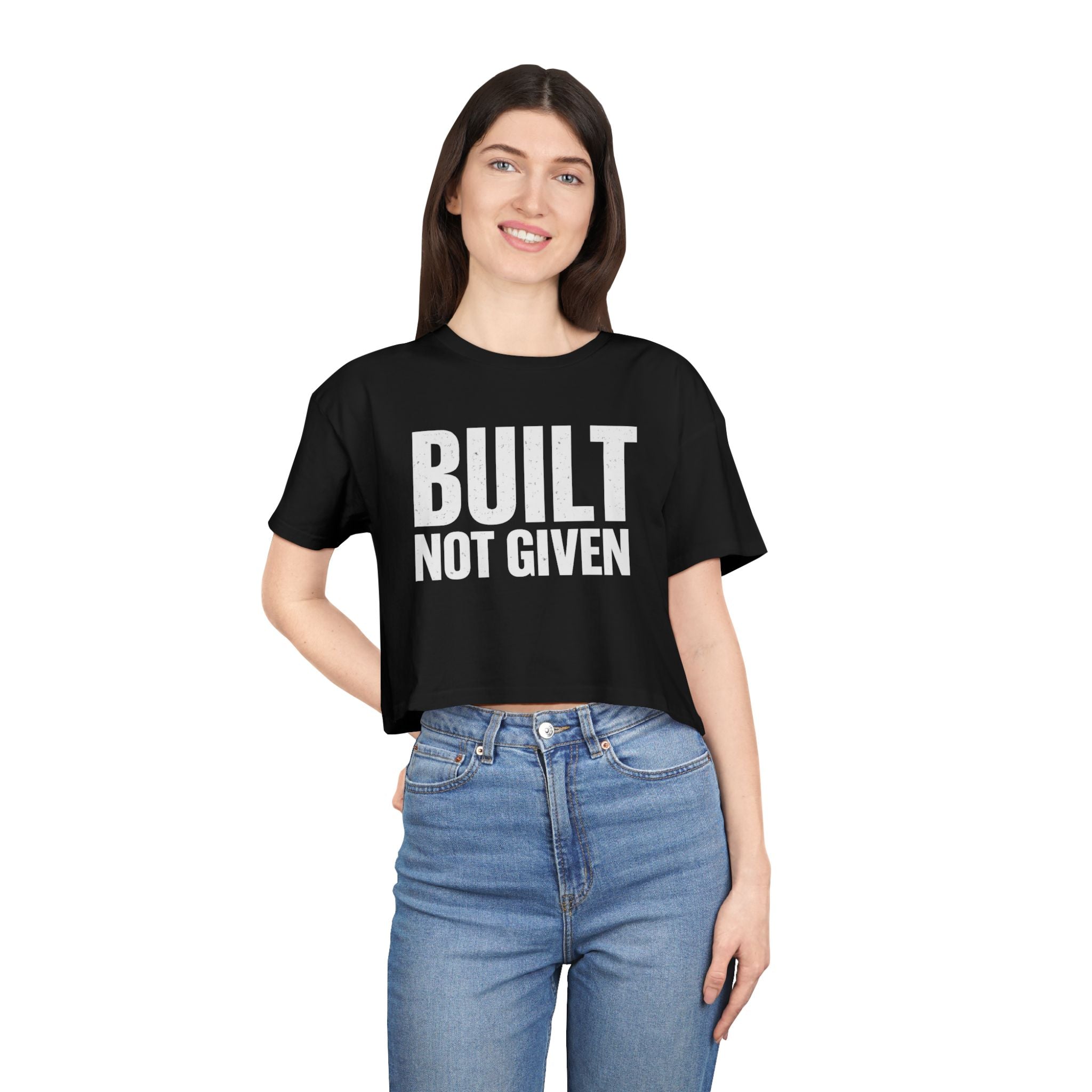 Built Not Given™ Women's Signature Crop Tee