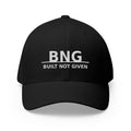 Built Not Given™ Signature Flexfit Cap — Black