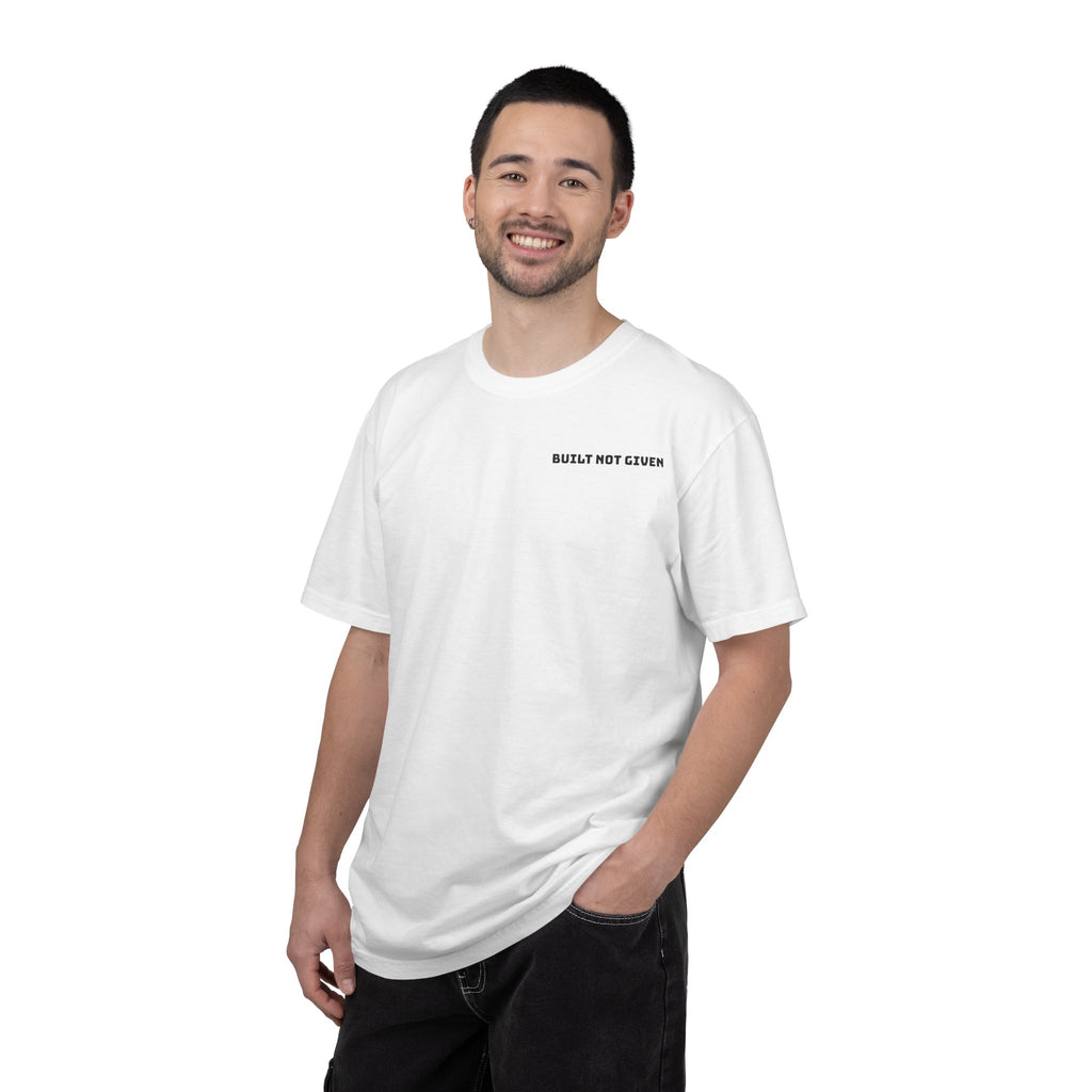 Built Not Given — First Release Premium Heavyweight T-Shirt