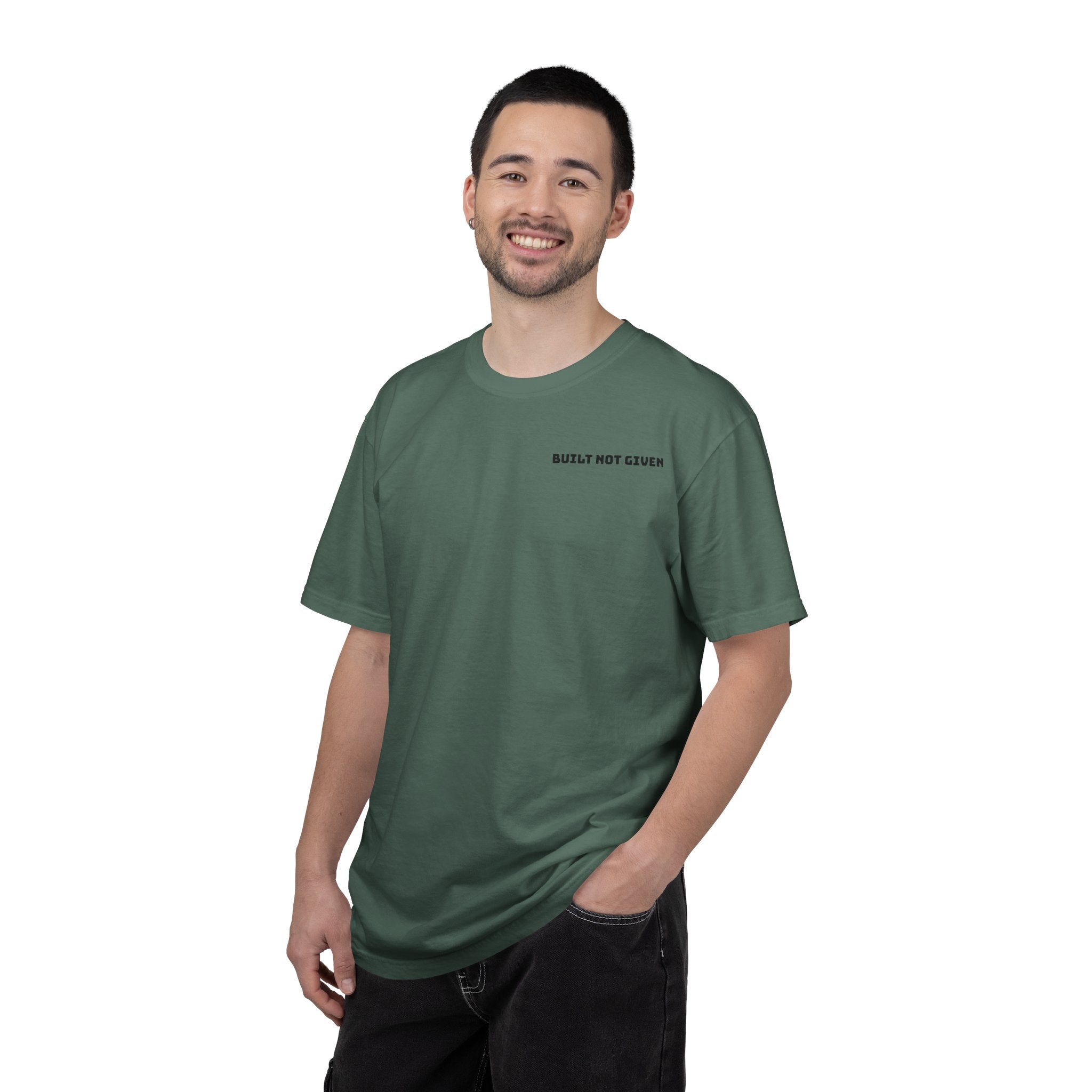 Built Not Given — First Release Premium Heavyweight T-Shirt