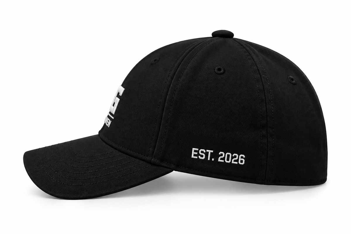 Built Not Given™ Signature Flexfit Cap — Black