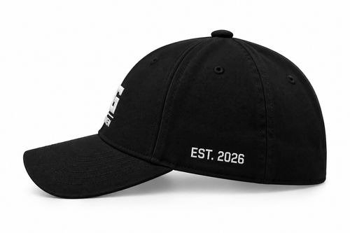 Built Not Given™ Signature Flexfit Cap — Black