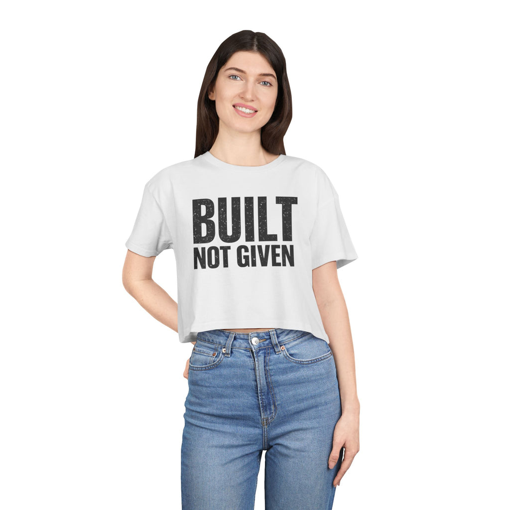 Built Not Given™ Women's Signature Crop Tee