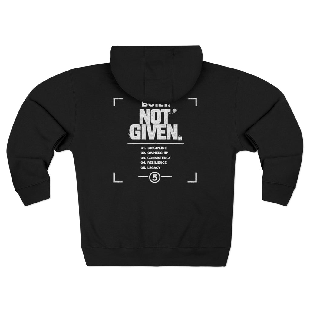 Built Not Given™ Signature Zip Hoodie