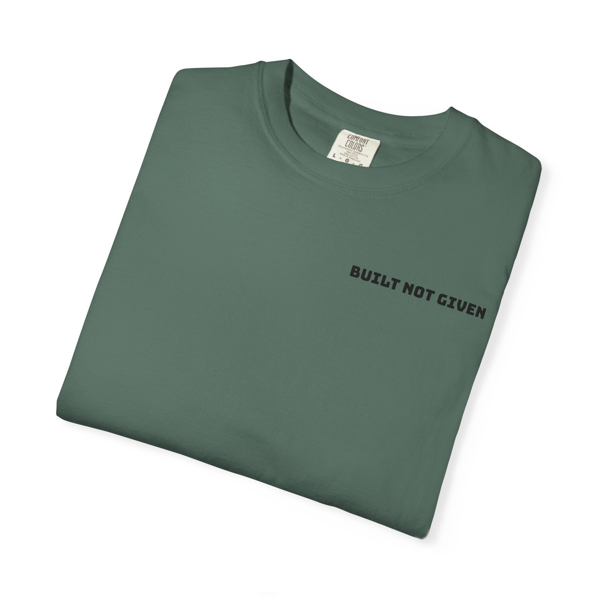 Built Not Given — First Release Premium Heavyweight T-Shirt